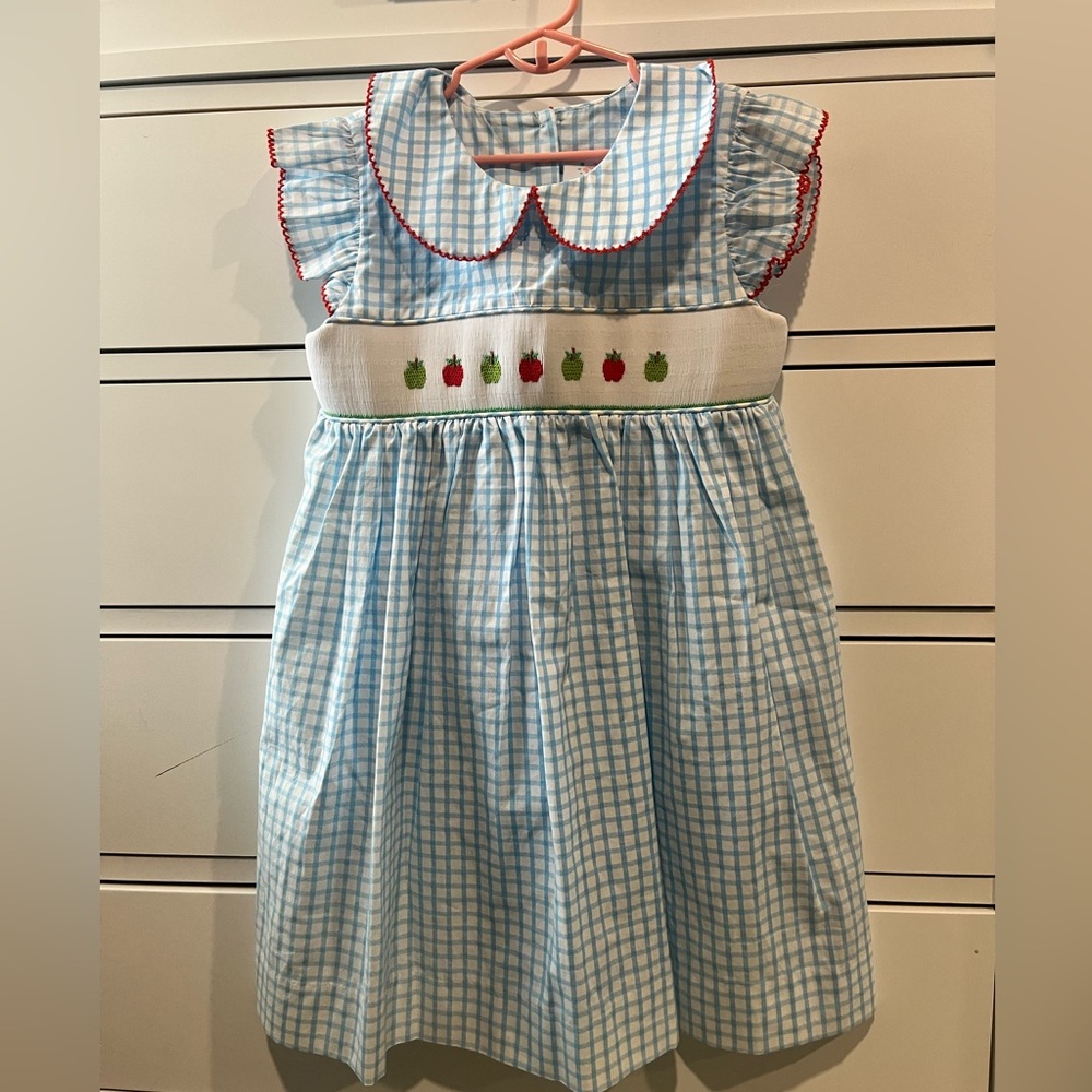 Stitchy Fish smocked apple dress